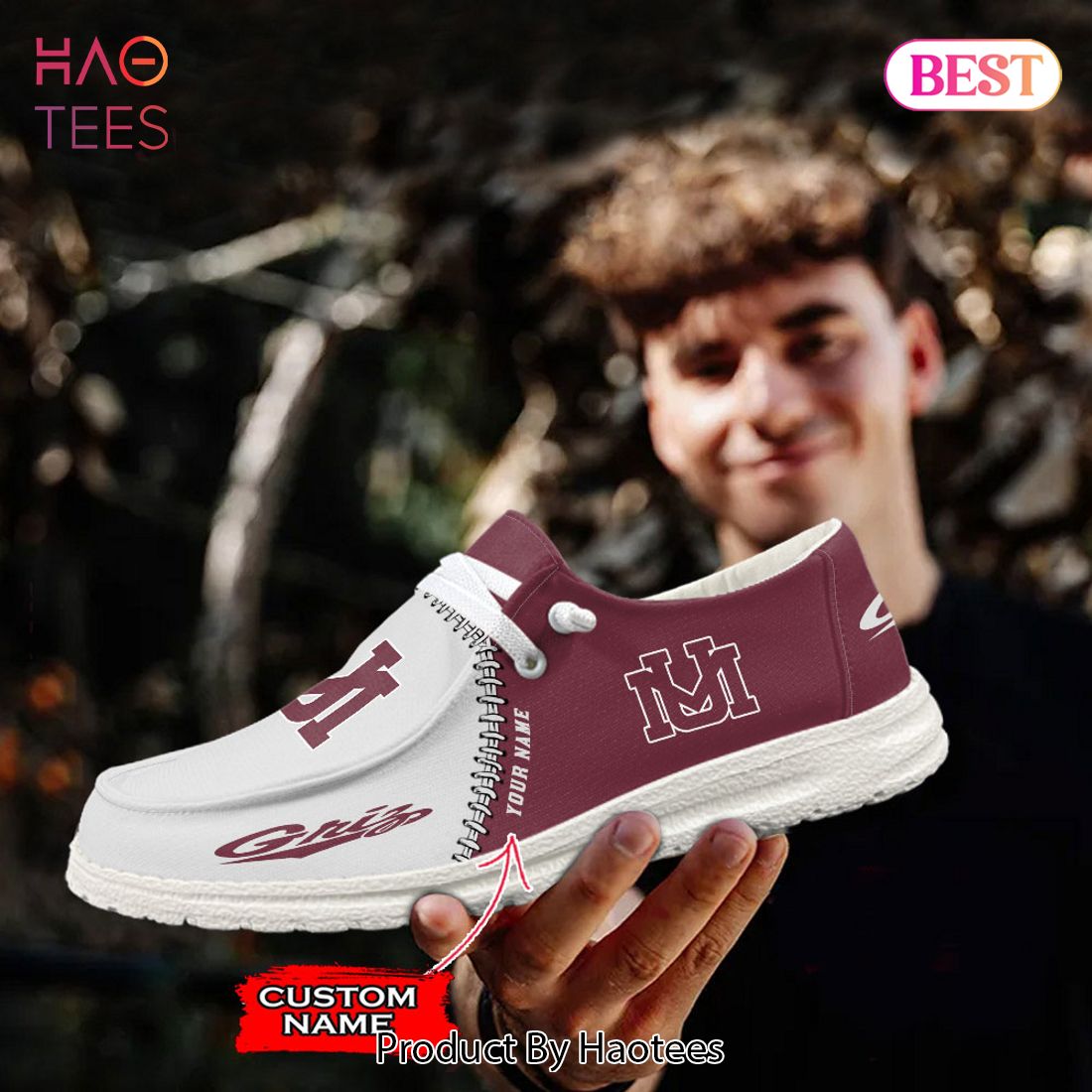NCAA Montana Grizzlies Custom Name Hey Dude Shoes NCAA Montana Grizzlies Custom Name Hey Dude Shoes