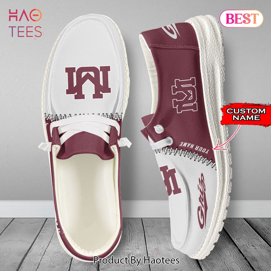 NCAA Montana Grizzlies Custom Name Hey Dude Shoes NCAA Montana Grizzlies Custom Name Hey Dude Shoes