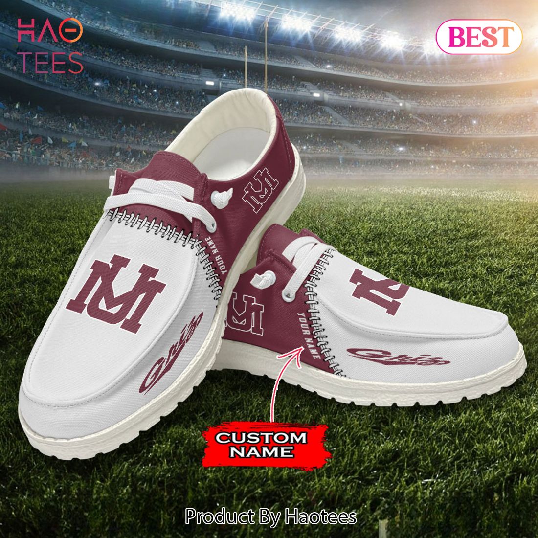 NCAA Montana Grizzlies Custom Name Hey Dude Shoes NCAA Montana Grizzlies Custom Name Hey Dude Shoes