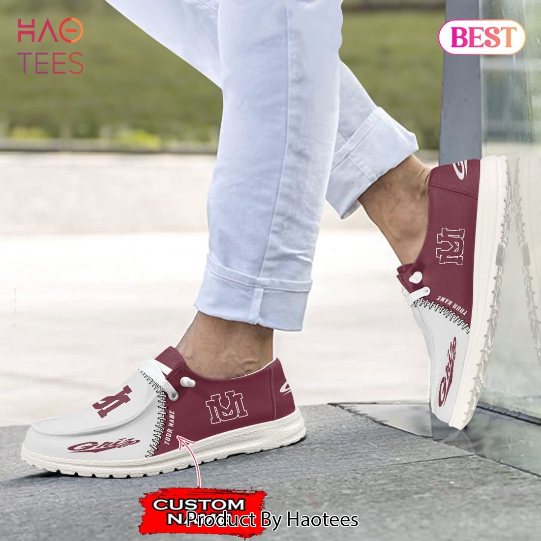 NCAA Montana Grizzlies Custom Name Hey Dude Shoes NCAA Montana Grizzlies Custom Name Hey Dude Shoes