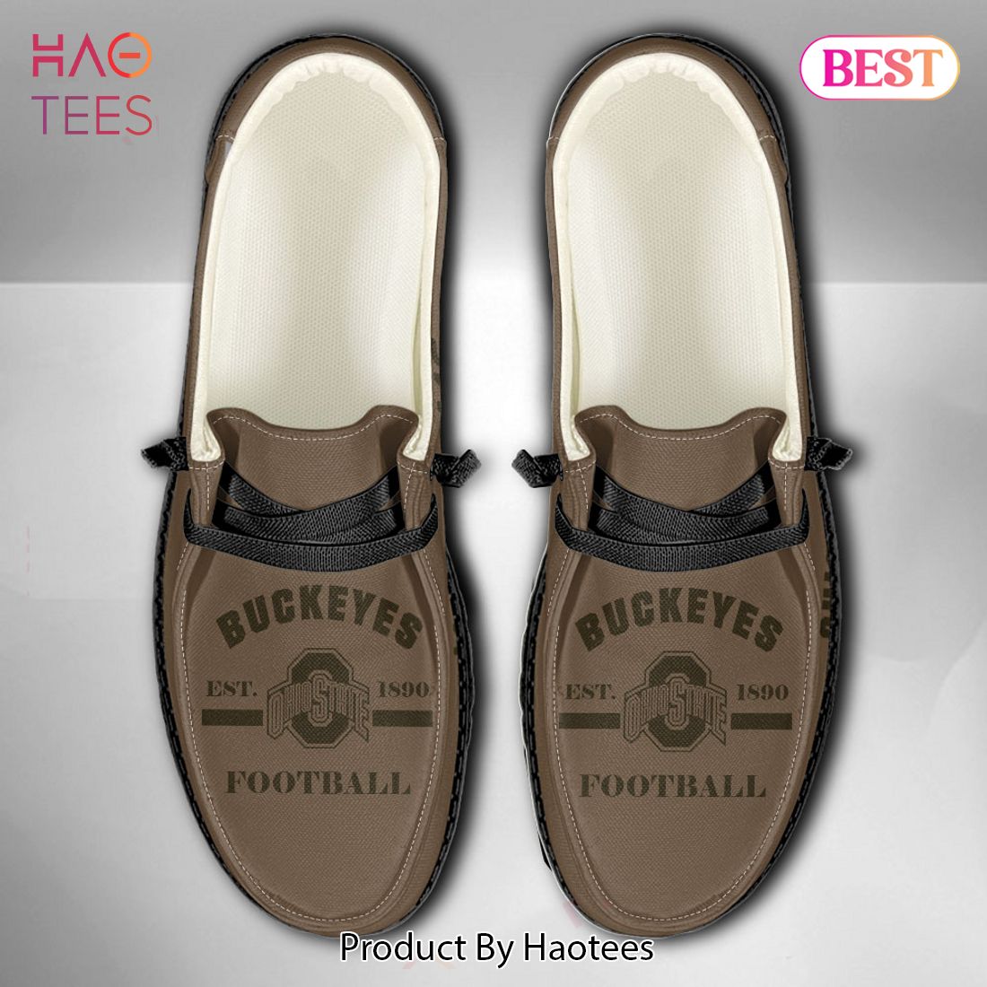 NCAA Ohio State Buckeyes Custom Name Hey Dude Shoes NCAA Ohio State Buckeyes Custom Name Hey Dude Shoes