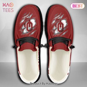 NCAA Oklahoma Sooners Custom Name Hey Dude Shoes 10 M79