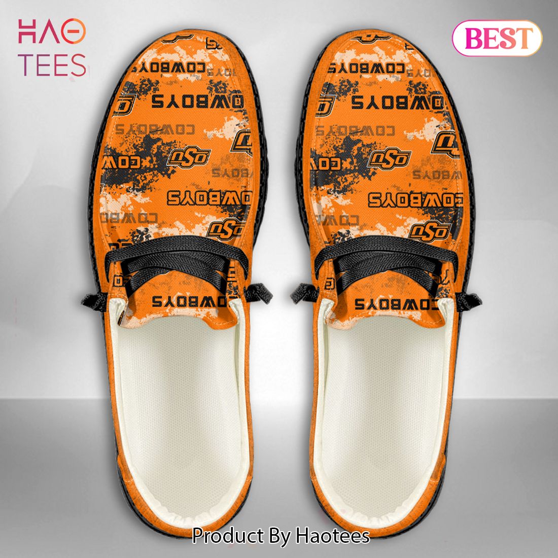 NCAA Oklahoma State Cowboys Custom Name Hey Dude Shoes 05 M22 NCAA Oklahoma State Cowboys Custom Name Hey Dude Shoes 05 M22