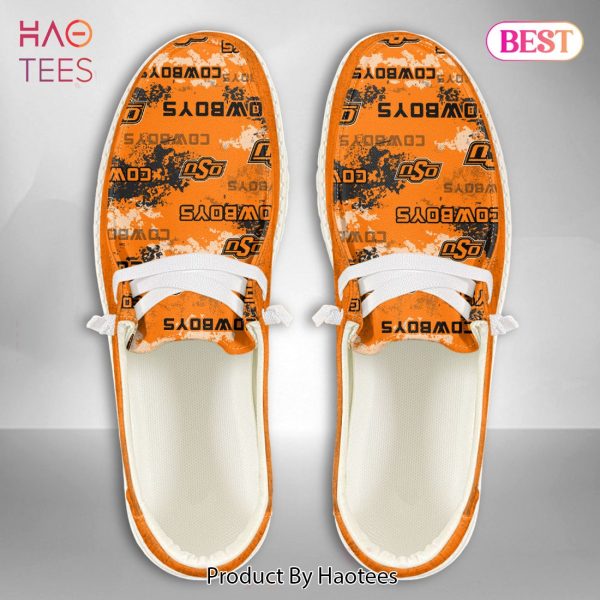 NCAA Oklahoma State Cowboys Custom Name Hey Dude Shoes 05 M22