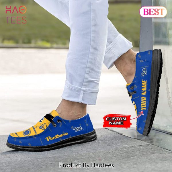 NCAA Pittsburgh Panthers Custom Name Hey Dude Shoes 02 M12