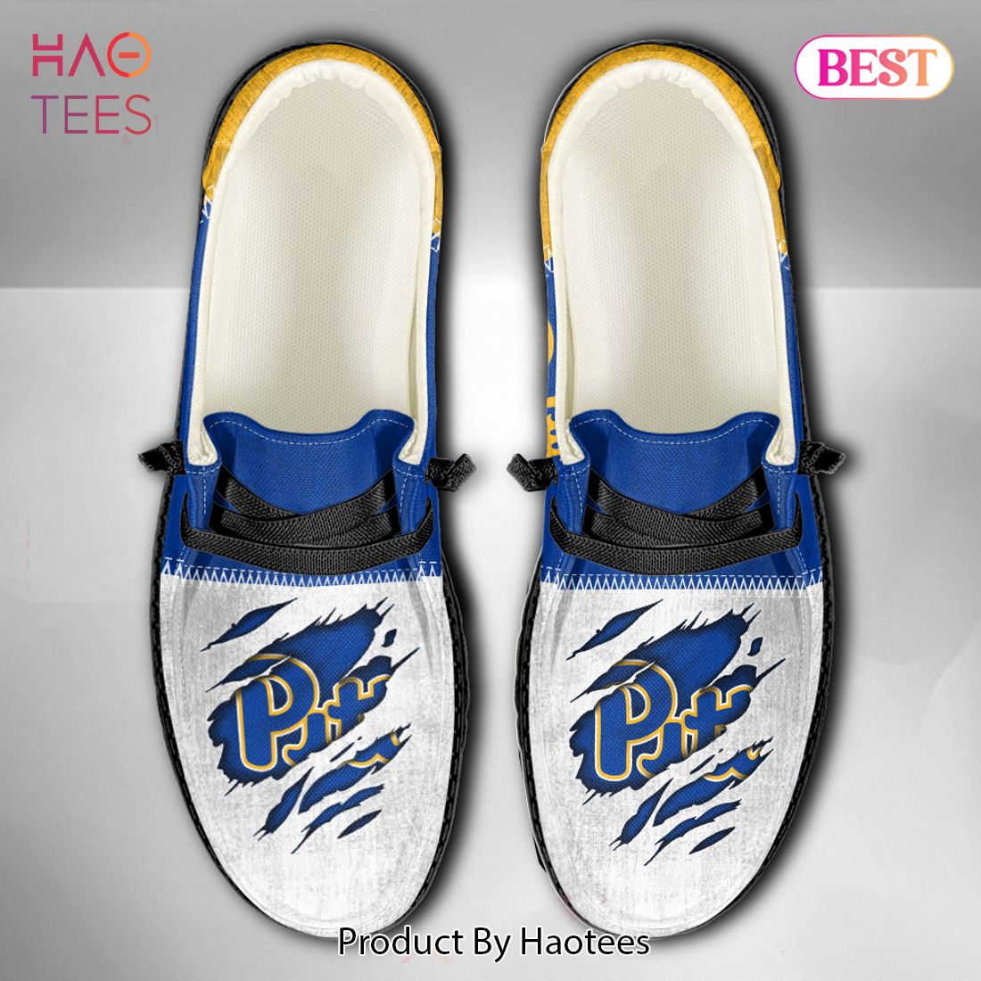 NCAA Pittsburgh Panthers Custom Name Hey Dude Shoes 09 M79 NCAA Pittsburgh Panthers Custom Name Hey Dude Shoes 09 M79