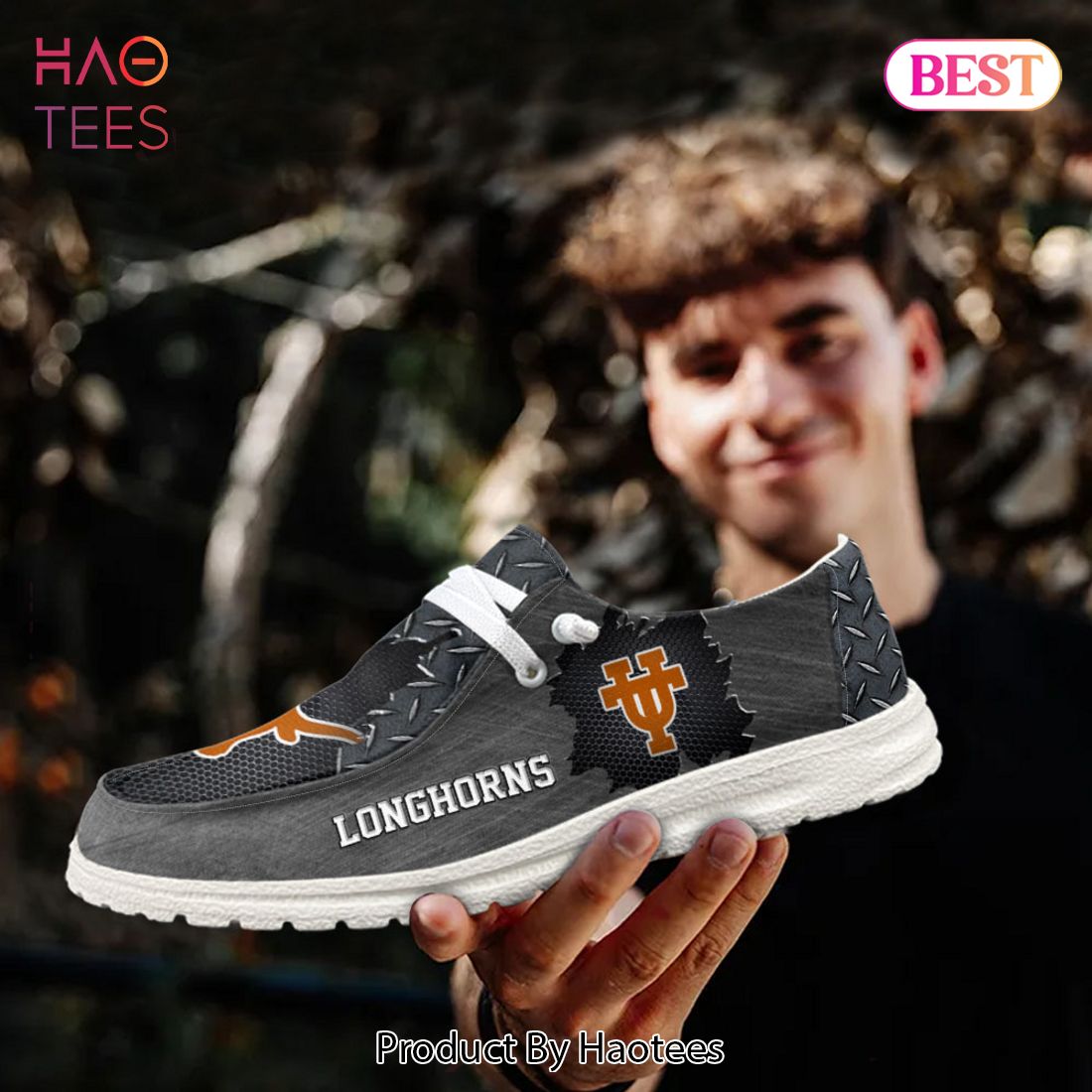 NCAA Texas Longhorns Custom Name Hey Dude Shoes NCAA Texas Longhorns Custom Name Hey Dude Shoes