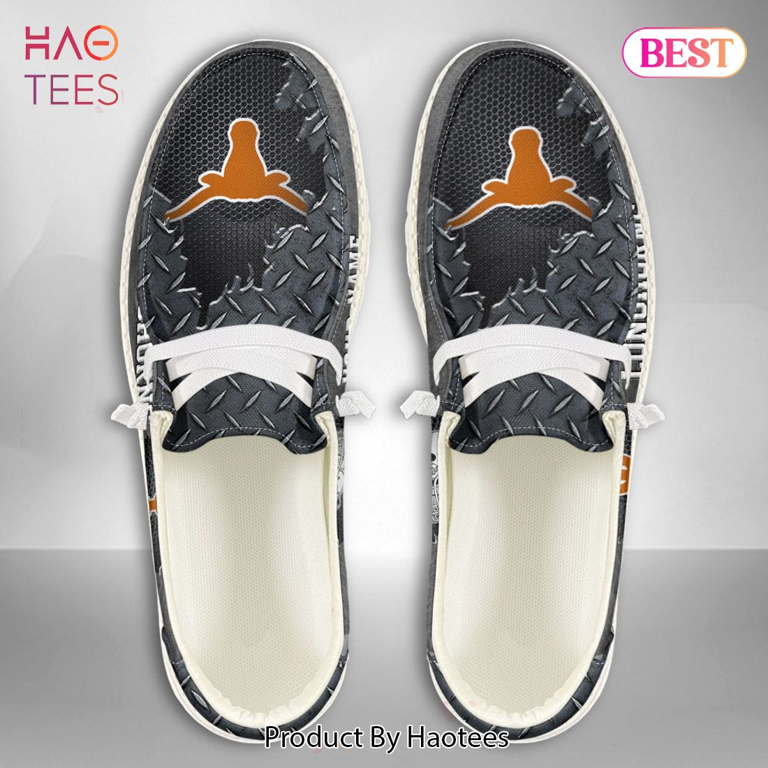 NCAA Texas Longhorns Custom Name Hey Dude Shoes NCAA Texas Longhorns Custom Name Hey Dude Shoes