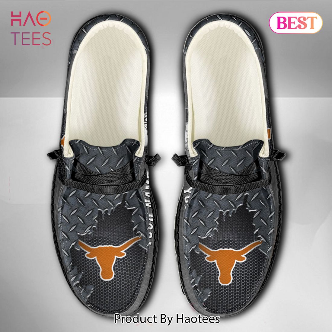 NCAA Texas Longhorns Custom Name Hey Dude Shoes NCAA Texas Longhorns Custom Name Hey Dude Shoes