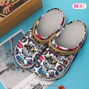 New Orleans Saints NFL Sport Crocs Crocband Clogs Shoes Comfortable For Men Women and Kids