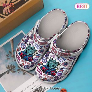 New York Rangers NHL Sport Crocs Crocband Clogs Shoes Comfortable For Men Women and Kids