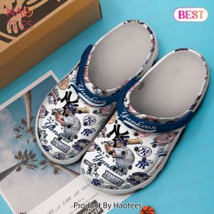 New York Yankees MLB SportCrocs Crocband Clogs Shoes Comfortable For Men Women and Kids