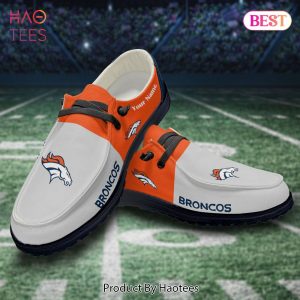 NFL Denver Broncos Custom Name Hey Dude Shoes 14 M79