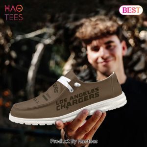 NFL Los Angeles Chargers Custom Name Hey Dude Shoes