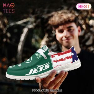 NFL New York Jets Custom Name Hey Dude Shoes
