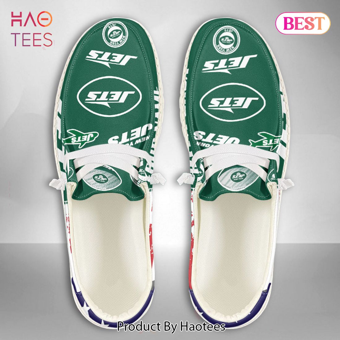 NFL New York Jets Custom Name Hey Dude Shoes NFL New York Jets Custom Name Hey Dude Shoes