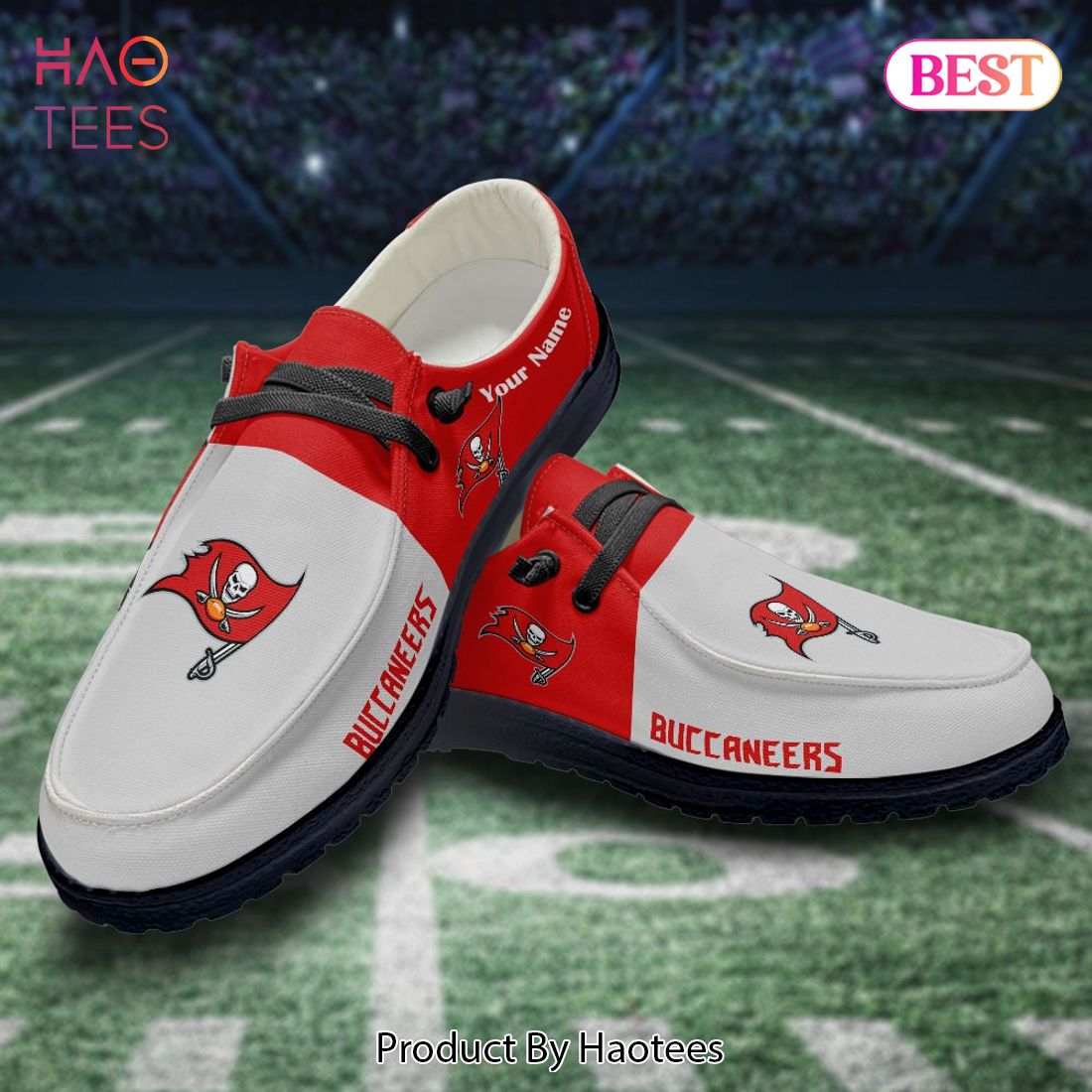 NFL Tampa Bay Buccaneers Custom Name Hey Dude Shoes 09 M12 NFL Tampa Bay Buccaneers Custom Name Hey Dude Shoes 09 M12