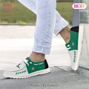 NHL Dallas Stars Custom Name Hey Dude Shoes