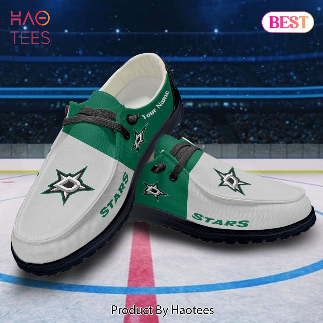 NHL Dallas Stars Custom Name Hey Dude Shoes NHL Dallas Stars Custom Name Hey Dude Shoes
