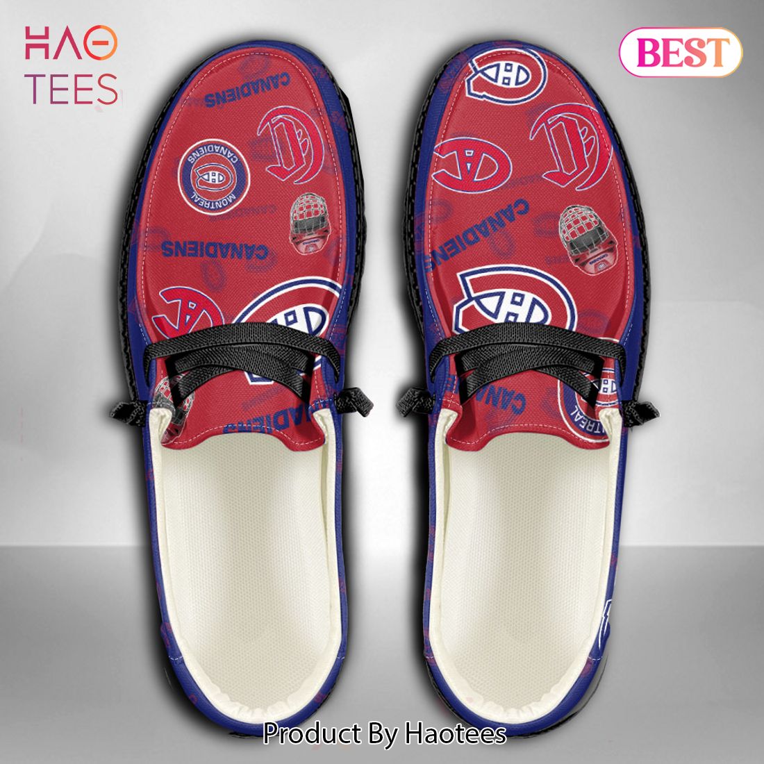 NHL Montreal Canadiens Custom Name Hey Dude Shoes 01 M7 NHL Montreal Canadiens Custom Name Hey Dude Shoes 01 M7
