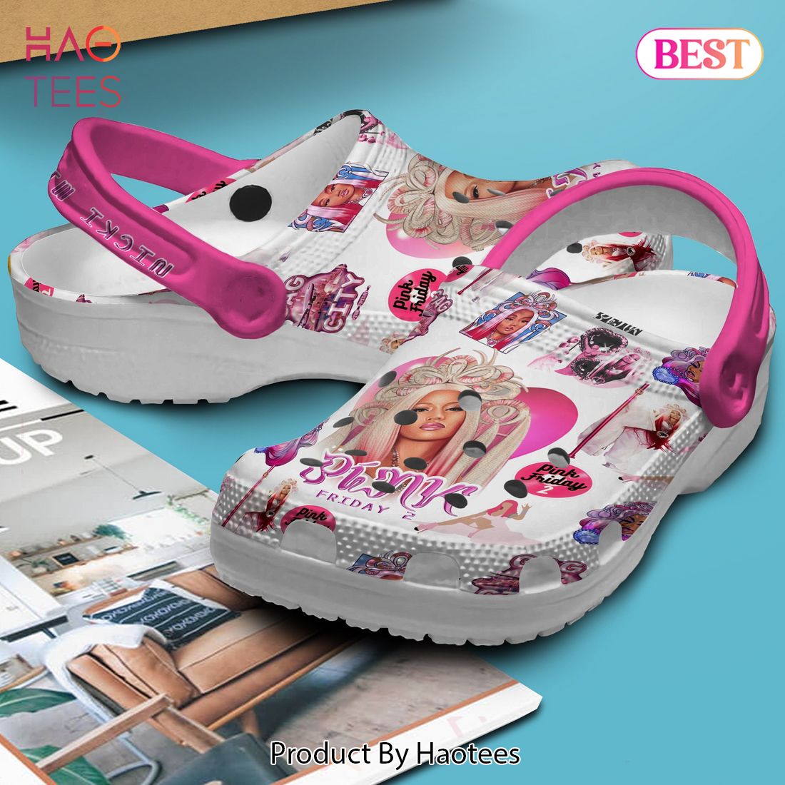 Nicki Minaj Music Crocs Crocband Clogs Shoes Comfortable For Men Women and Kids Nicki Minaj Music Crocs Crocband Clogs Shoes Comfortable For Men Women and Kids