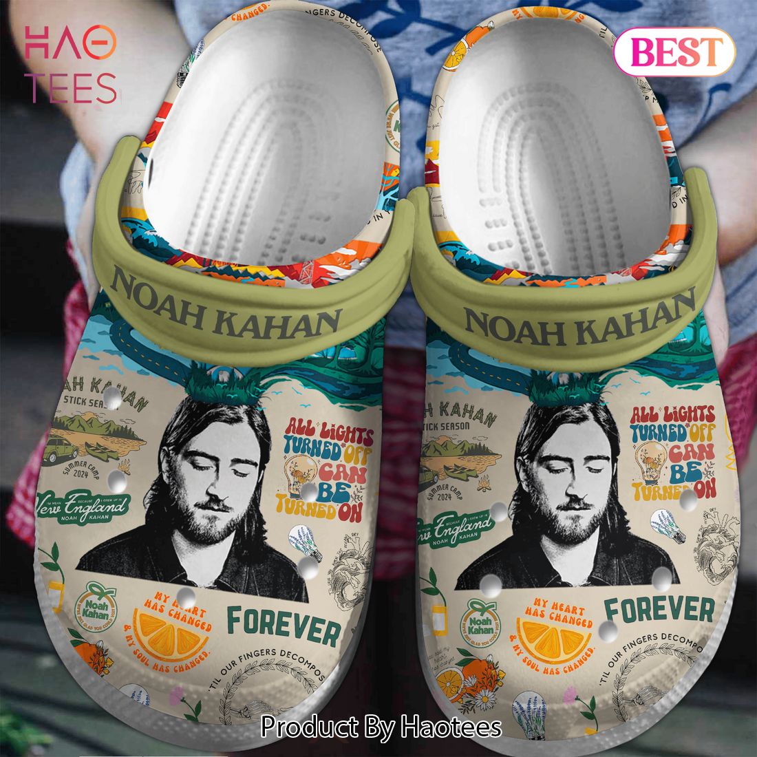 Noah Kahan Music Crocs Crocband Clogs Shoes Comfortable For Men Women and Kids Noah Kahan Music Crocs Crocband Clogs Shoes Comfortable For Men Women and Kids