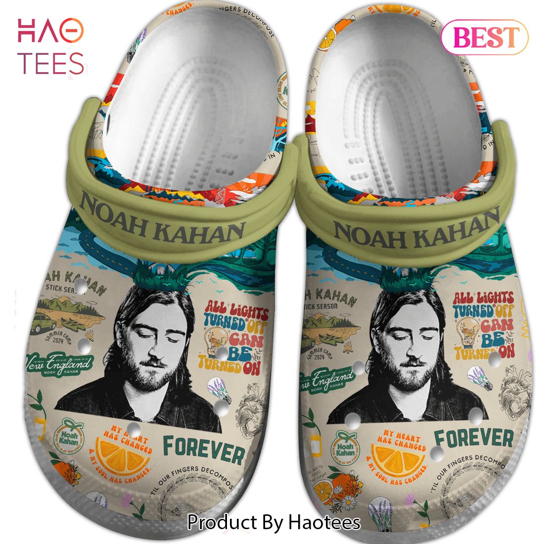 Noah Kahan Music Crocs Crocband Clogs Shoes Comfortable For Men Women and Kids Noah Kahan Music Crocs Crocband Clogs Shoes Comfortable For Men Women and Kids