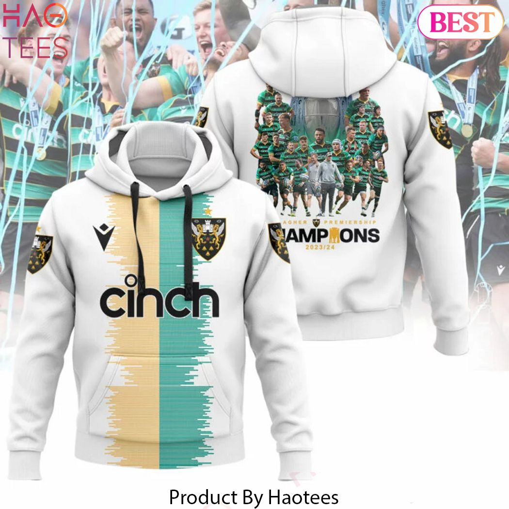Northampton Saints Gallagher Premiership Champions Design Hoodie