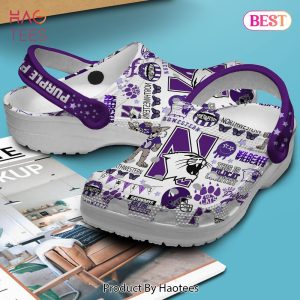 Northwestern Wildcats NCAA Sport Crocs Crocband Clogs Shoes Comfortable For Men Women and Kids