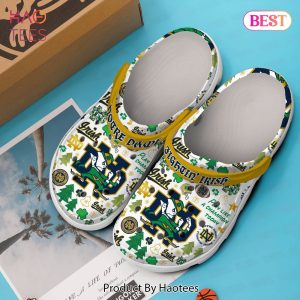 Notre Dame Fighting Irish NCAA Sport Crocs Crocband Clogs Shoes Comfortable For Men Women and Kids