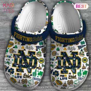 Notre Dame Fighting Irish NCAA Sport Crocs Crocband Clogs Shoes Comfortable For Men Women and Kids Exclusive