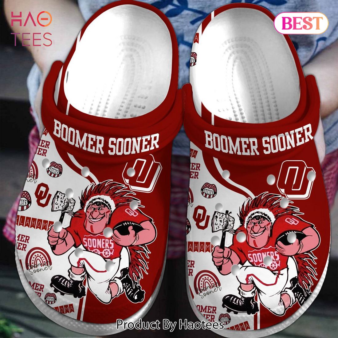 Oklahoma Sooners NCAA Sport Crocs Crocband Clogs Shoes Comfortable For Men Women and Kids Oklahoma Sooners NCAA Sport Crocs Crocband Clogs Shoes Comfortable For Men Women and Kids