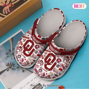 Oklahoma Sooners NCAA Sport Crocs Crocband Clogs Shoes Comfortable For Men Women and Kids Exclusive
