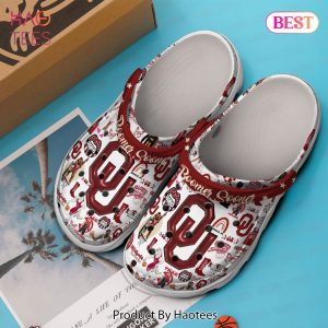 Oklahoma Sooners NCAA SportCrocs Crocband Clogs Shoes Comfortable For Men Women and Kids