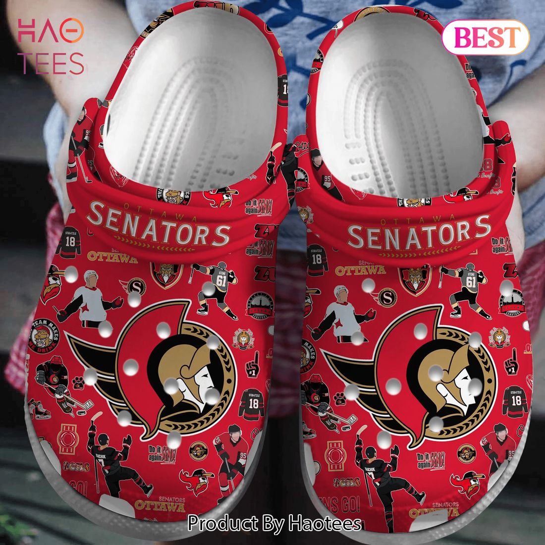 Ottawa Senators NHL Sport Crocs Crocband Clogs Shoes Comfortable For Men Women and Kids Exclusive Ottawa Senators NHL Sport Crocs Crocband Clogs Shoes Comfortable For Men Women and Kids Exclusive