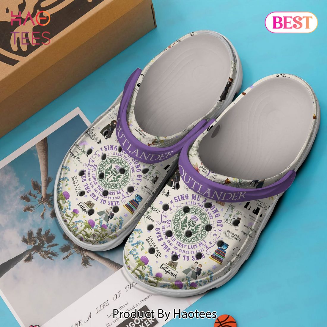 Outlander TV Series Crocs Crocband Clogs Shoes Comfortable For Men Women and Kids Outlander TV Series Crocs Crocband Clogs Shoes Comfortable For Men Women and Kids