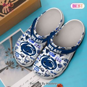 Penn State Nittany Lions NCAA Sport Crocs Crocband Clogs Shoes Comfortable For Men Women and Kids