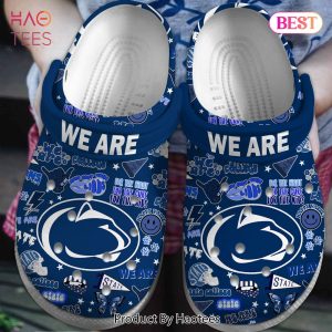 Penn State Nittany Lions NCAA Sport Crocs Crocband Clogs Shoes Comfortable For Men Women and Kids Exclusive