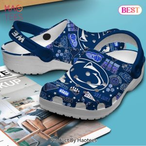 Penn State Nittany Lions NCAA Sport Crocs Crocband Clogs Shoes Comfortable For Men Women and Kids Exclusive