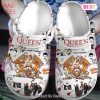 Queen Music Crocs Crocband Clogs Shoes Comfortable For Men Women and Kids Exclusive