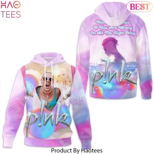 Raise Your Glass Lyrics Pink Design Hoodie