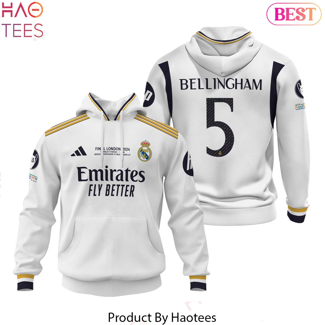 Real Madrid Final London 2024 Jude Bellingham Hoodie