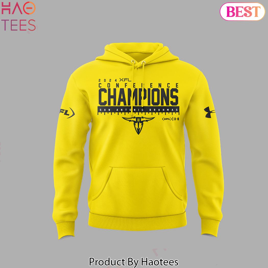 San Antonio Brahmas Xfl Conference Champions 2024 Design Gold Hoodie San Antonio Brahmas Xfl Conference Champions 2024 Design Gold Hoodie
