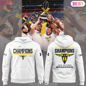 San Antonio Brahmas Xfl Conference Champions 2024 Design White Hoodie