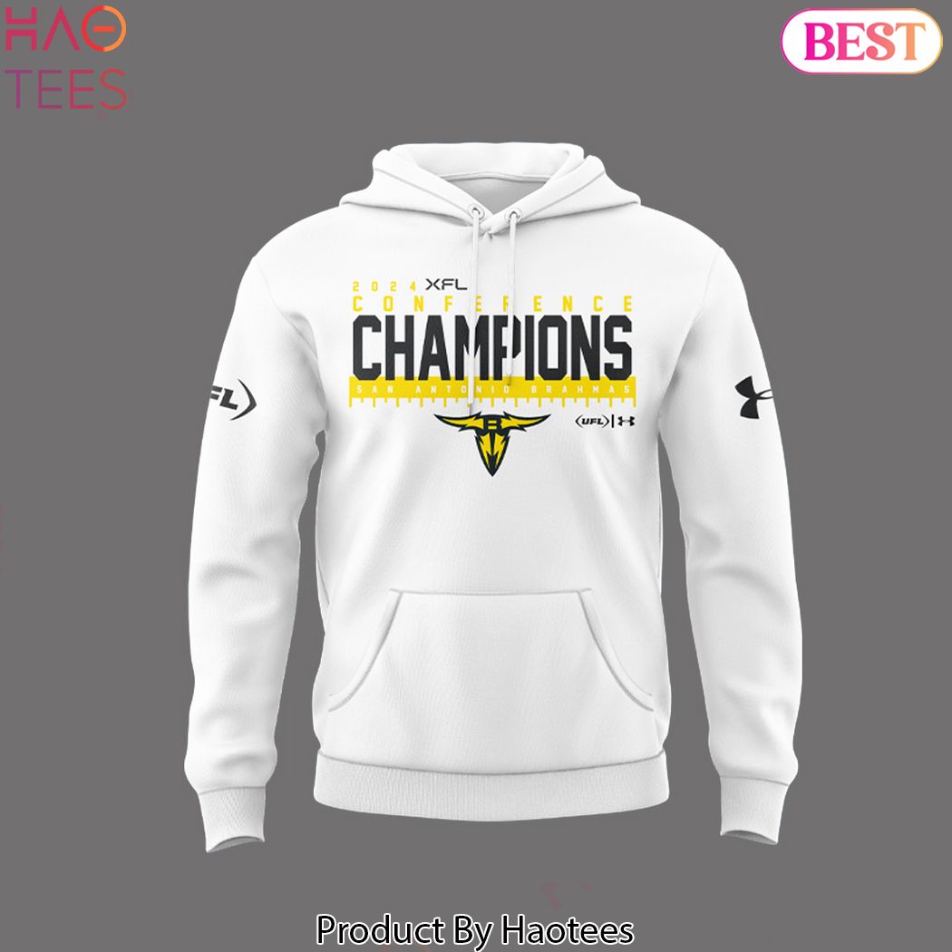 San Antonio Brahmas Xfl Conference Champions 2024 Design White Hoodie San Antonio Brahmas Xfl Conference Champions 2024 Design White Hoodie