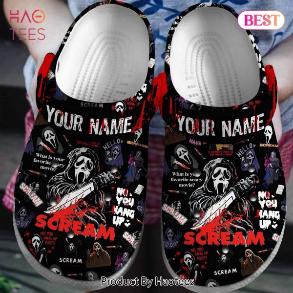 Scream Movie Halloween Crocs Crocband Clogs Shoes Comfortable For Men Women and Kids Exclusive