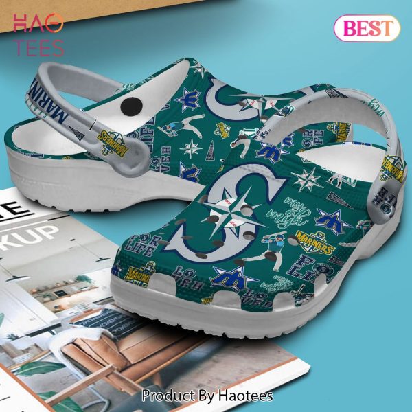 Seattle Mariners MLB Sport Crocs Crocband Clogs Shoes Comfortable For Men Women and Kids Exclusive