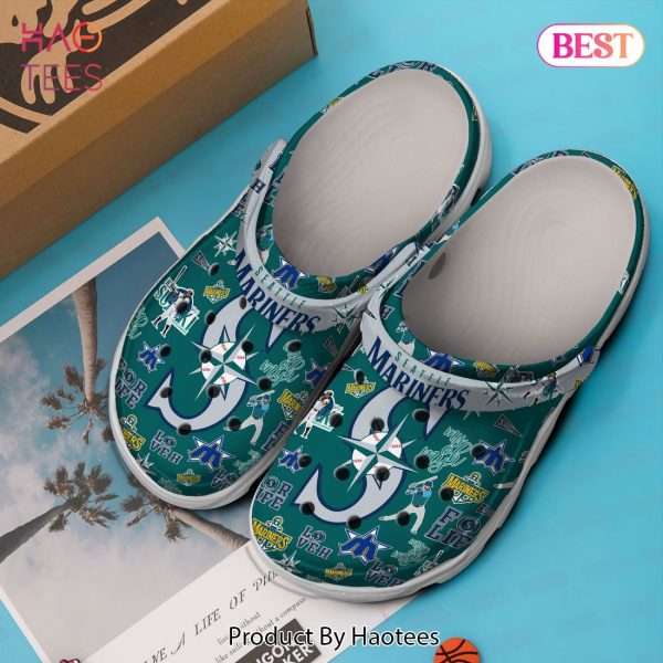 Seattle Mariners MLB Sport Crocs Crocband Clogs Shoes Comfortable For Men Women and Kids Exclusive