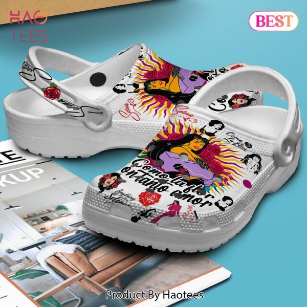 Selena Como La Flor Music Crocs Crocband Clogs Shoes Comfortable For Men Women and Kids