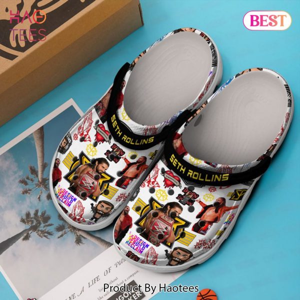Seth Rollins WWE SportCrocs Crocband Clogs Shoes Comfortable For Men Women and Kids